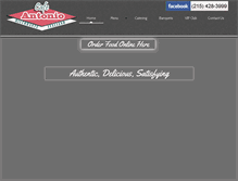 Tablet Screenshot of cafeantonio.com